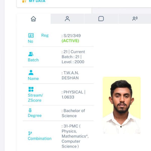 Help a Peradeniya University Student Fund Education Expenses 13 this image for confirm my studentship in University of Peraeniya .